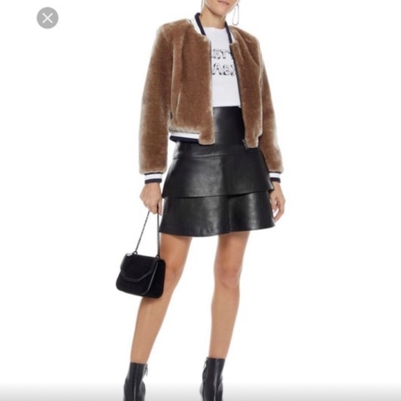 Joie Arleigh Bomber Jacket, Size L - Picture 3 of 11